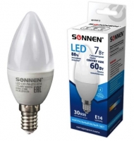   SONNEN, 7 (60) ,  14, ,   , 30000 , LED C37-7W-4000-E14, 453712 - - " "